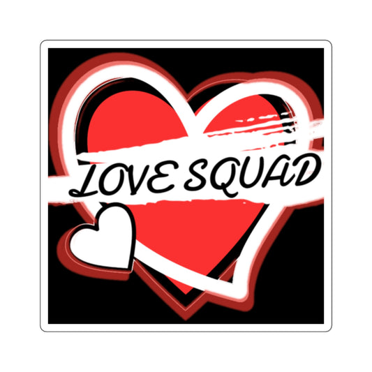 LOVE SQUAD LOGO 2" X 2" Square Stickers