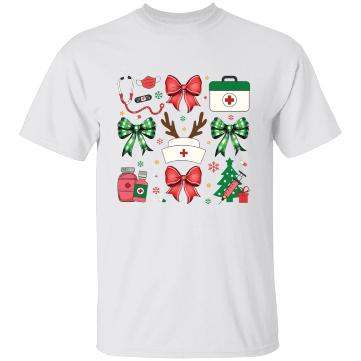 CHRISTMAS NURSE HOLIDAY 5.3 oz. T-Shirt