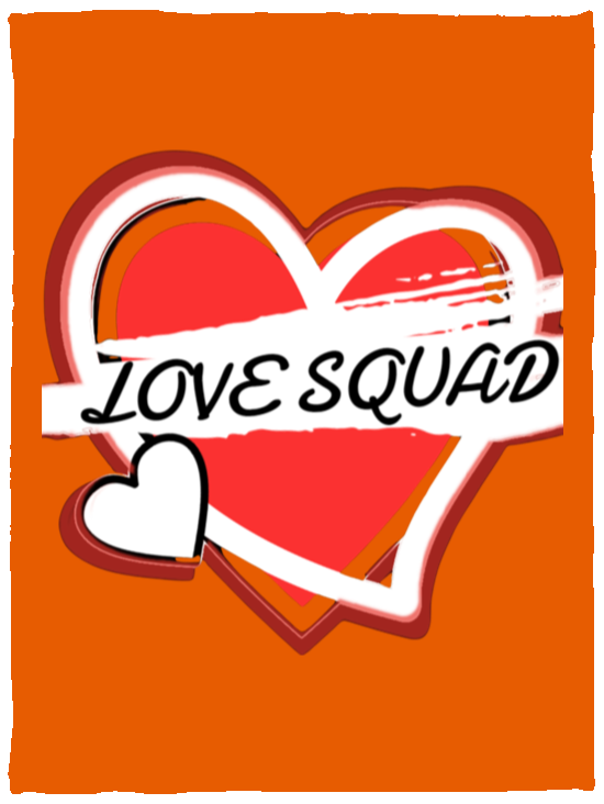 LOVE SQUAD LOGO Cozy Plush Fleece Blanket - 30x40