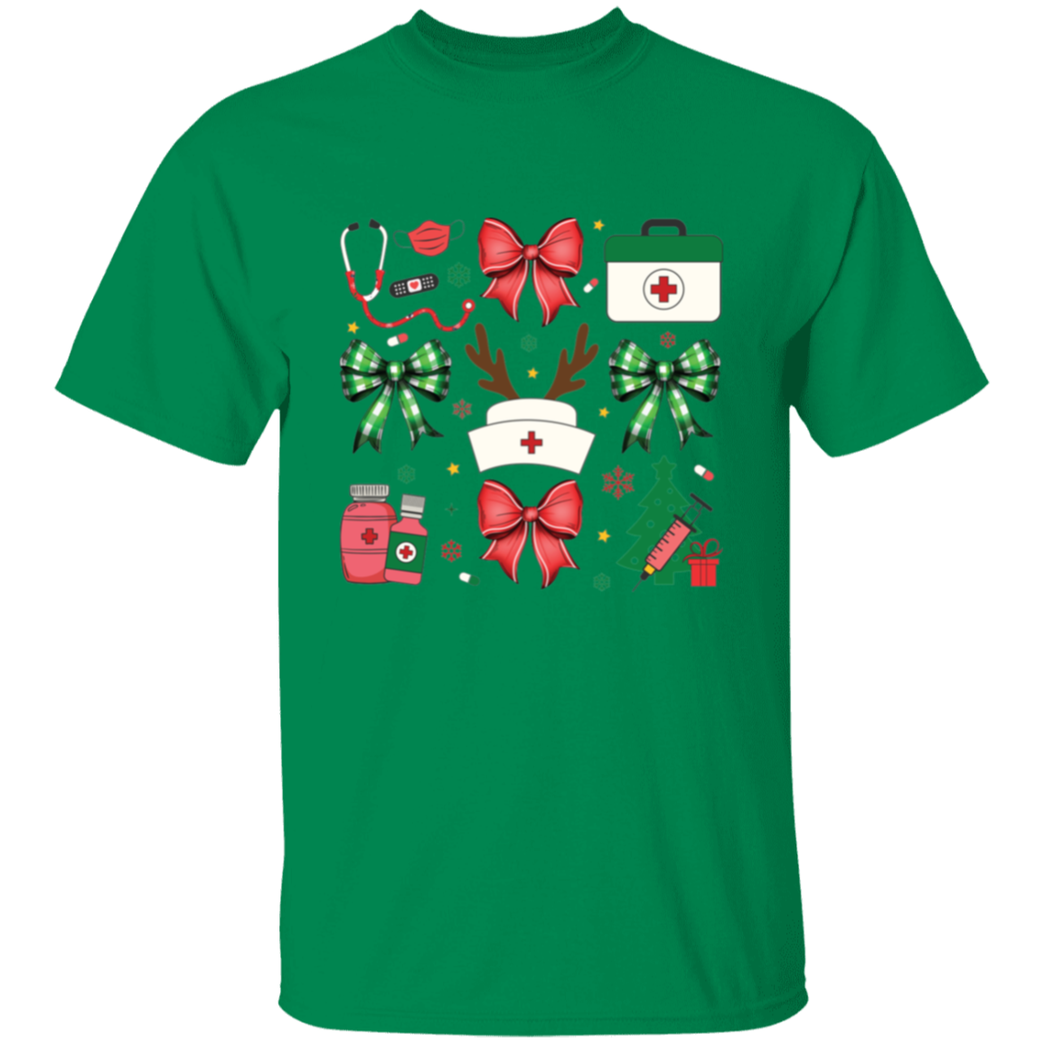 CHRISTMAS NURSE HOLIDAY 5.3 oz. T-Shirt