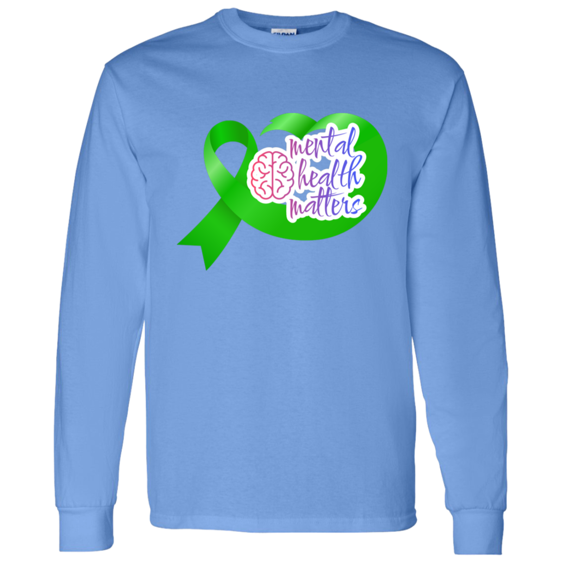 MENTAL HEALTH MATTERS GREEN RIBBON LS T-Shirt