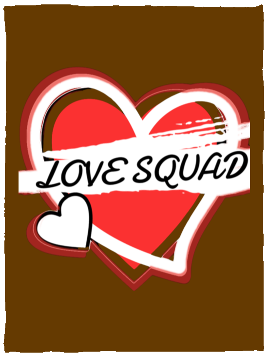 LOVE SQUAD LOGO Cozy Plush Fleece Blanket - 30x40