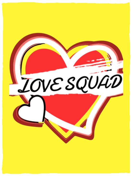 LOVE SQUAD LOGO Cozy Plush Fleece Blanket - 30x40