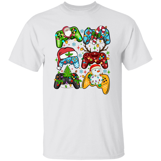 Gaming Controller Holiday Christmas 5.3 oz. T-Shirt