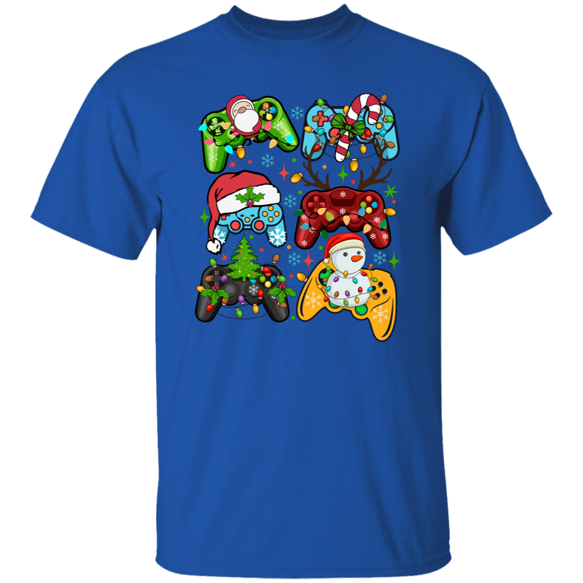 Gaming Controller Holiday Christmas 5.3 oz. T-Shirt