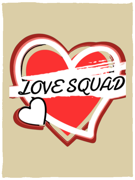 LOVE SQUAD LOGO Cozy Plush Fleece Blanket - 30x40