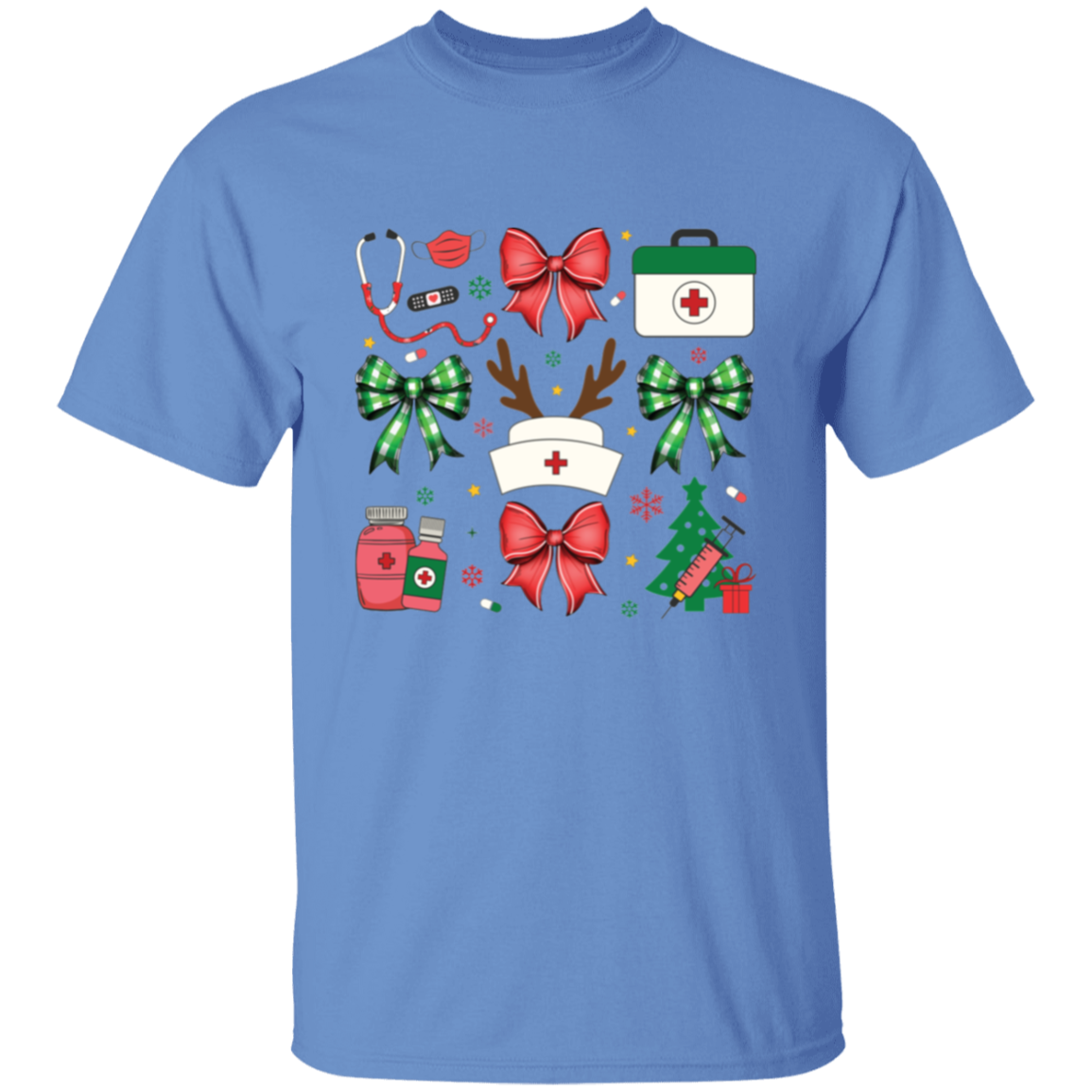 CHRISTMAS NURSE HOLIDAY 5.3 oz. T-Shirt