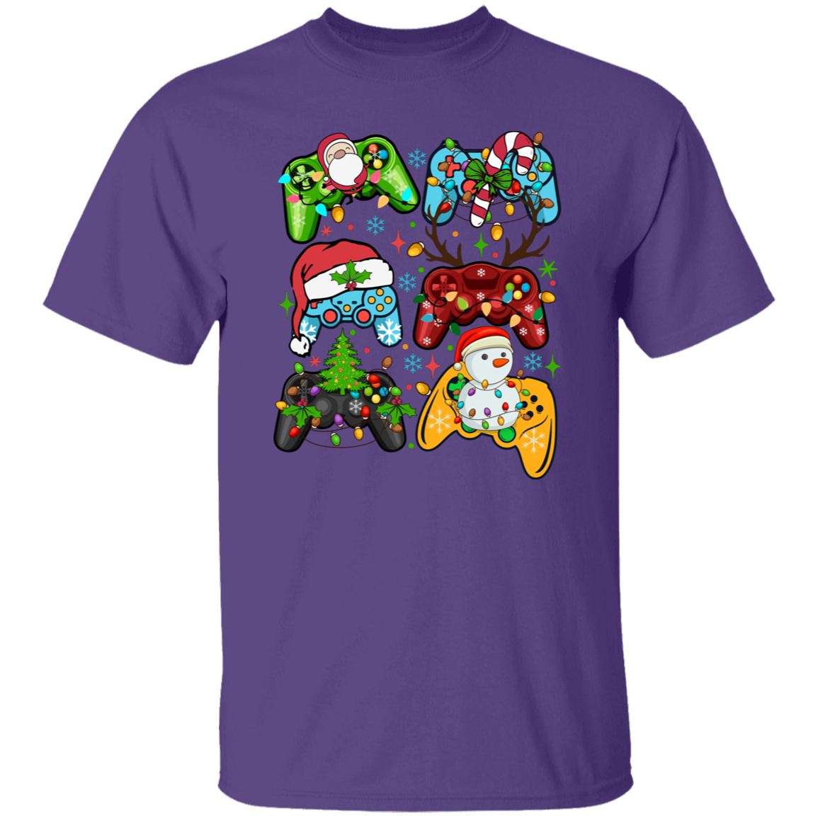 Gaming Controller Holiday Christmas 5.3 oz. T-Shirt