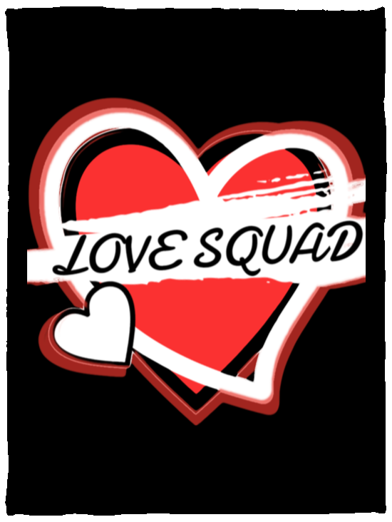 LOVE SQUAD LOGO Cozy Plush Fleece Blanket - 30x40