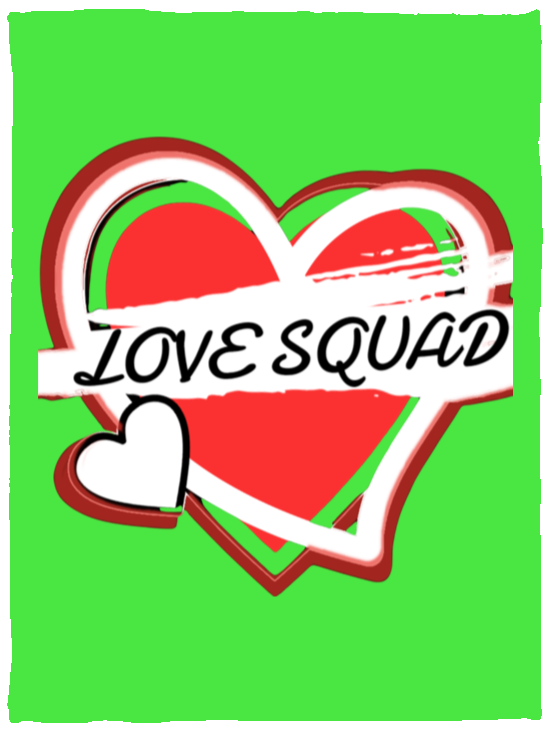 LOVE SQUAD LOGO Cozy Plush Fleece Blanket - 30x40