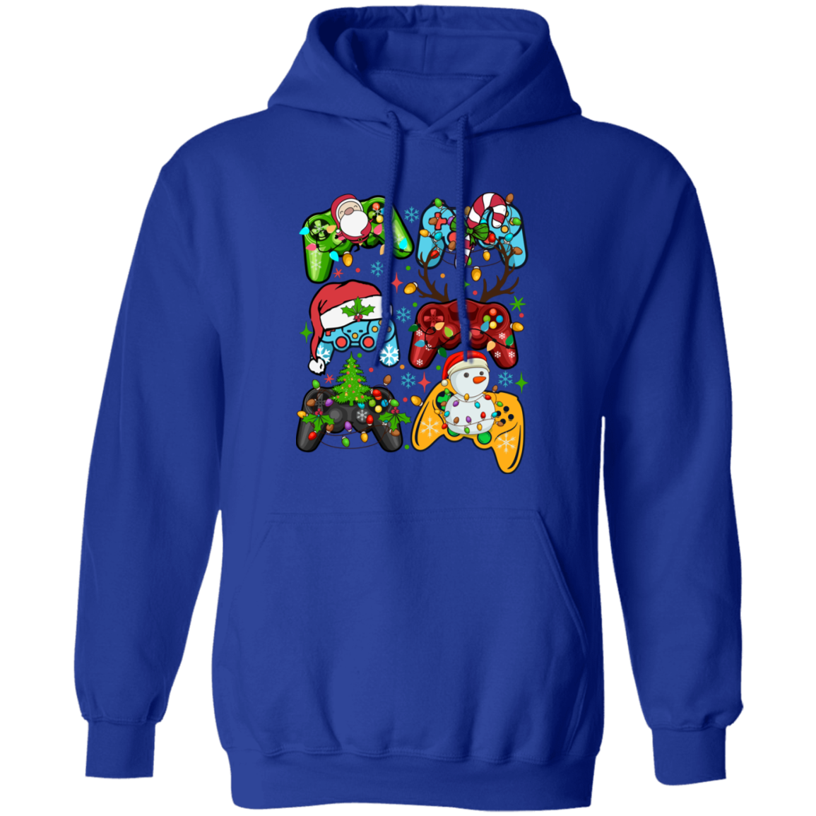 Gaming Controller Holiday Christmas Pullover Hoodie