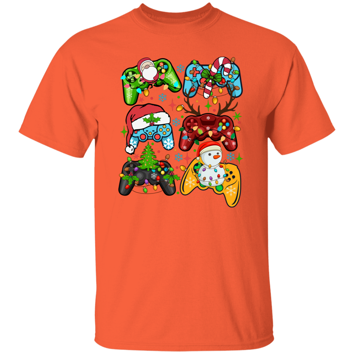 Gaming Controller Holiday Christmas 5.3 oz. T-Shirt