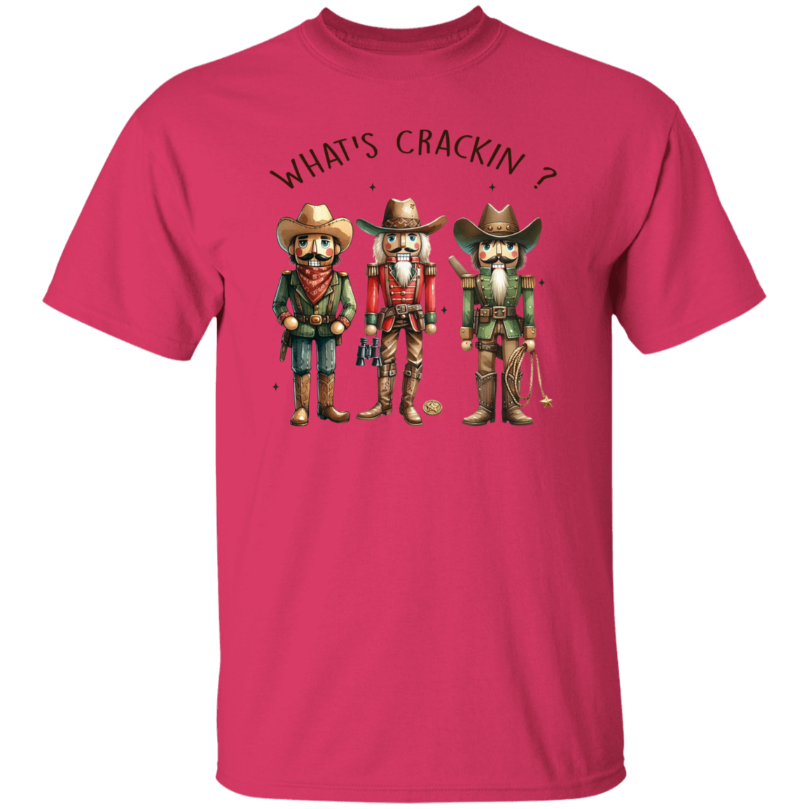 WHAT'S CRACKIN? WESTERN CHRISTMAS NUTCRACKERS T-Shirt