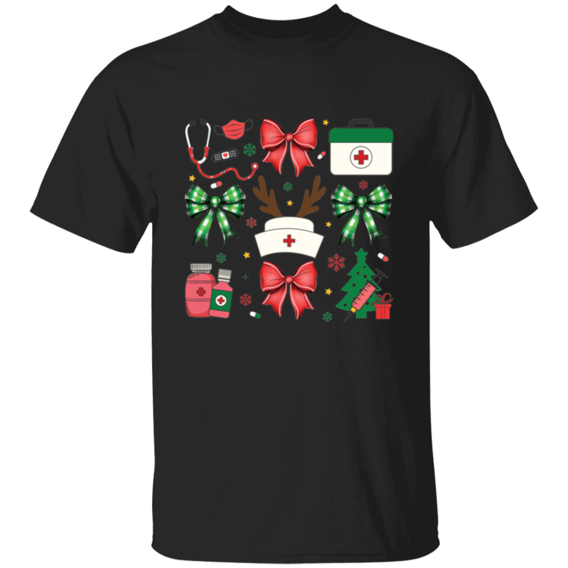 CHRISTMAS NURSE HOLIDAY 5.3 oz. T-Shirt