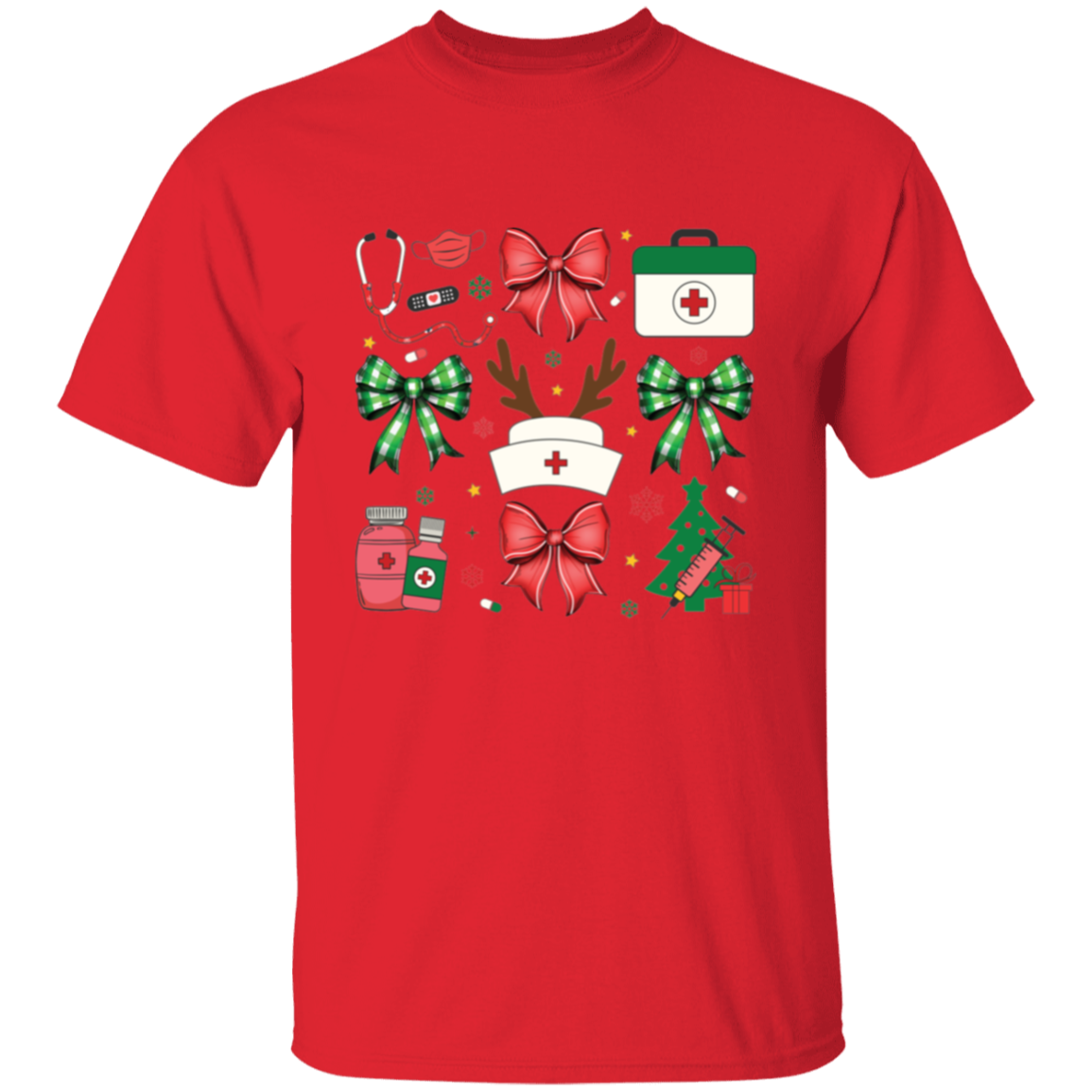 CHRISTMAS NURSE HOLIDAY 5.3 oz. T-Shirt