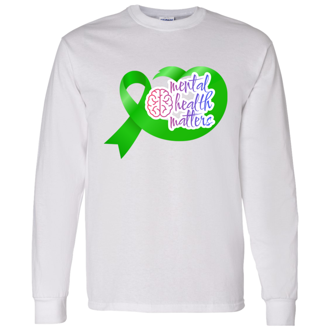 MENTAL HEALTH MATTERS GREEN RIBBON LS T-Shirt