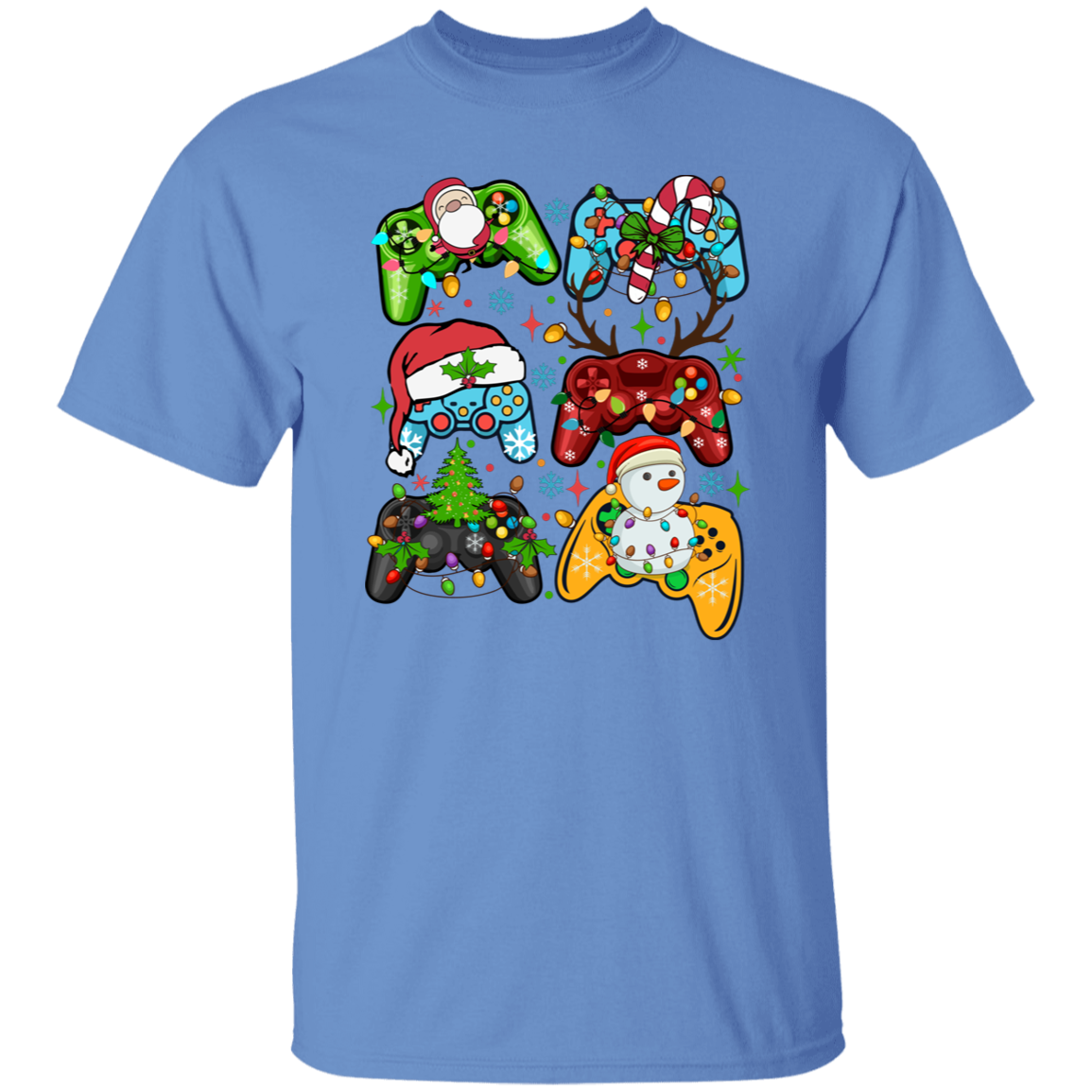 Gaming Controller Holiday Christmas 5.3 oz. T-Shirt