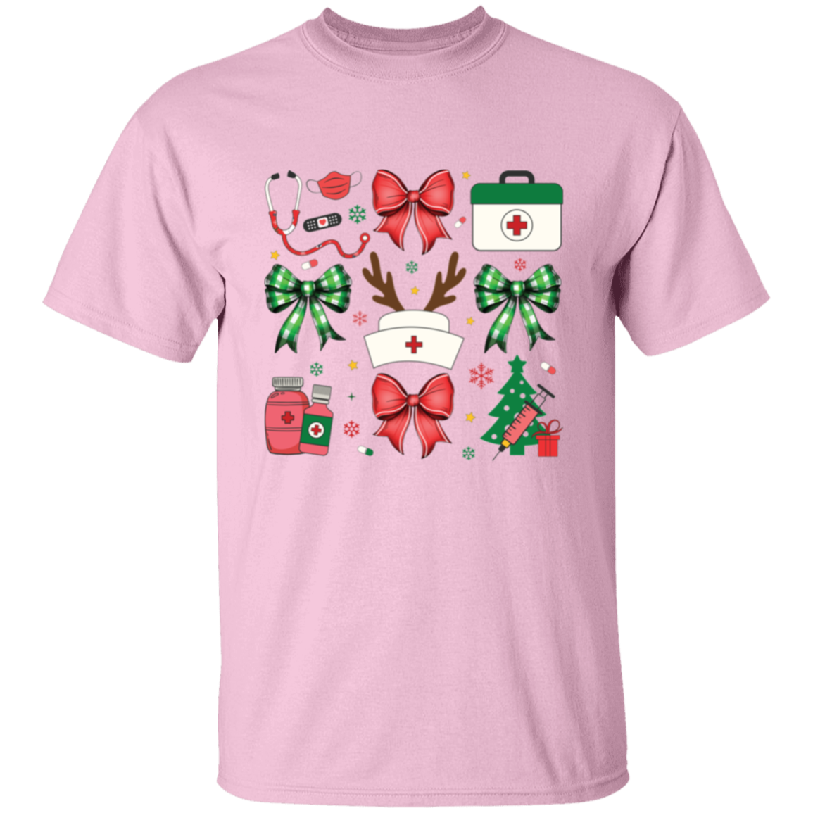 CHRISTMAS NURSE HOLIDAY 5.3 oz. T-Shirt